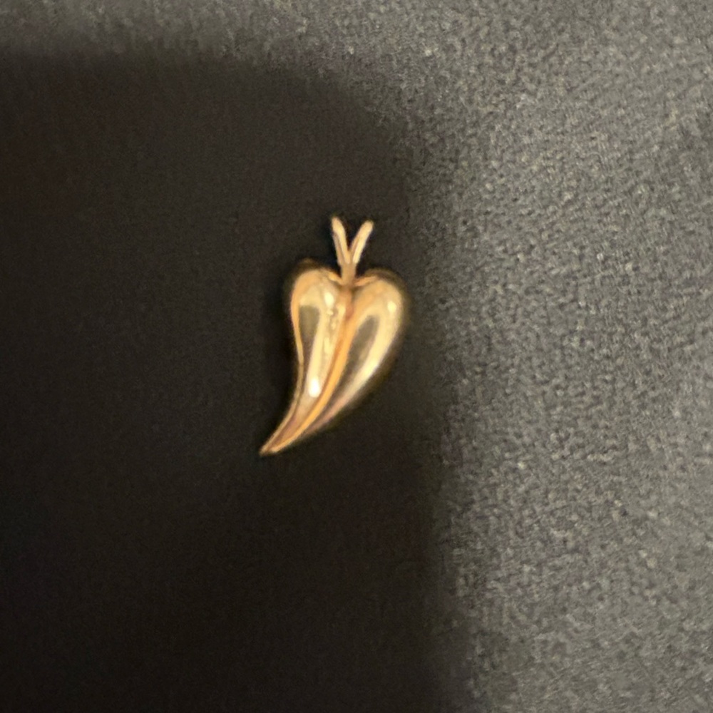 Elegant 14k Gold Heart Pendant Necklace!